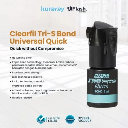Kuraray Bonding Composite Clearfil TRI-S Bond Universal Quick Bottle ORIGINAL - Gambar 5