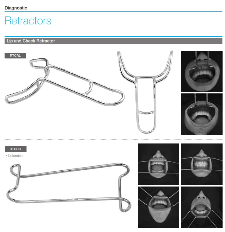 Osung Lip & Cheeck / Lip & Tongue Retractor Metal Stainless Steel Osung - Gambar 4