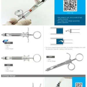 Anesthesia Syringes Citojack Aspirating & Cartridge Syringe Osung Original