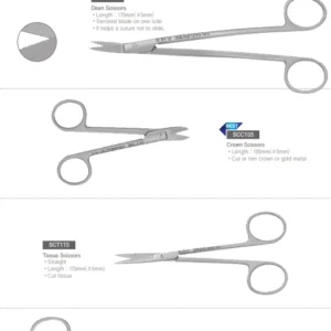 Osung Surgical Dental Scissor Original (Dean, Mahkota, Grange, Goldman Fox, Littauer)