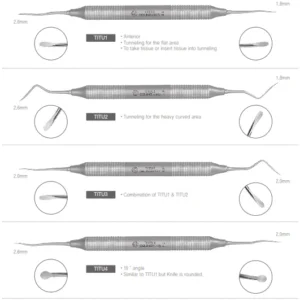 Osung Dental Tunnel Knife Tunneling Instruments Pisau Perio Bone Graft