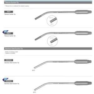 Osung Dental Suction Tip & Surgical Stainless Steel & Titanium Original