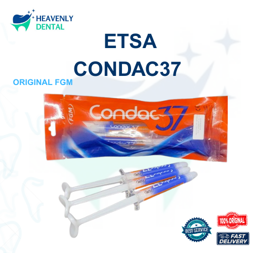 Etsa Condac 37 / Dental Etsa Gigi Etching Etchant / Etchan Etsa / Gel Biru Tambal Gigi Veneer